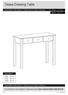 Osaka Dressing Table. Assembly Instructions - Please keep for future reference. White Black Dimensions