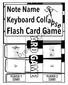 Activities for Flash Cards