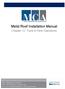 Metal Roof Installation Manual. Chapter 12: Tools & Field Operations