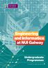 Engineering and Informatics at NUI Galway Undergraduate Programmes