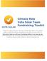 Climate Ride Vote Solar Team Fundraising Toolkit