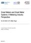 Smart Meters and Smart Meter Systems: A Metering Industry Perspective