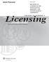 Licensing. Journal THE DEVOTED TO LEADERS IN THE INTELLECTUAL PROPERTY AND ENTERTAINMENT COMMUNITY VOLUME 30 NUMBER 5