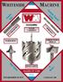WHITESIDE MACHINE. Carbide Tipped. Router Bits. Drills. Hole Saws HOLE SAWS. More! MADE IN THE USA CT STRAIGHTS SOLID CARBIDES SPIRALS