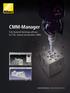 CMM-Manager. Fully featured metrology software for CNC, manual and portable CMMs. nikon metrology I vision beyond precision