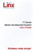 TT Series Master Development System User's Guide