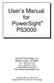 User s Manual for PowerSight PS3000