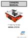OWNERS MANUAL. 7 Table Top Tile Saw MODEL:CTC701