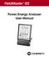 FieldMaster GS. Power/Energy Analyzer User Manual