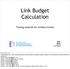 Link Budget Calculation