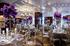 table décor > tabletops: Luxurious Vanda Kanchana Magic Blue orchids cascading from crystal candelabras.