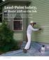 Lead-Paint Safety, at Home and on the Job