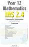 IAS 2.4. Year 12 Mathematics. Contents. Trigonometric Relationships. ulake Ltd. Robert Lakeland & Carl Nugent