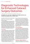 Diagnostic Technologies for Enhanced Cataract Surgery Outcomes