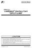 LONWORKS Interface Card OPC-F1-LNW