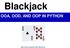 Blackjack OOA, OOD, AND OOP IN PYTHON. Object Oriented Programming (Samy Zafrany)
