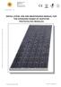 INSTALLATION, USE AND MAINTENANCE MANUAL FOR THE STANDARD RANGE OF ISOFOTON PHOTOVOLTAIC MODULES