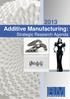 2013 Additive Manufacturing: Strategic Research Agenda