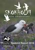 A summary of breeding seabirds on Skokholm in Total ( in parenthesis)
