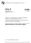 ITU-T G.693. Optical interfaces for intra-office systems
