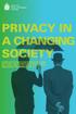 Privacy in a changing society