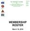 MEMBERSHIP ROSTER. Publications. Members. Standard Specifications for Public Works Construction (Greenbook) American Public Works Association