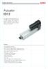 Actuator ID12. Product Data Sheet   Feature