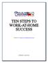 TEN STEPS TO WORK-AT-HOME SUCCESS