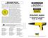 WARNING OPERATOR S MANUAL. PT-27 and PT-25S. For Semiautomatic Tool Models. Read This Manual BEFORE Operating This Tool