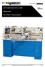HAFCO METALMASTER AL-960B. Centre Lathe. 305 x 925mm Turning Capacity. Product Brochure