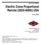 Electric Crane Proportional Remote (3203i-6000i) USA