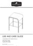 USE AND CARE GUIDE LONG BEACH 2PK BAR STOOLS. Product code: D71 M34592 UPC code: Vendor Item: SS-K-138-3NS/2. Date of purchase: / /