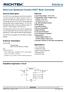 RT5707/A. Ultra-Low Quiescent Current HCOT Buck Converter. General Description. Features. Ordering Information. Applications
