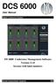 DCS SW 6000 Conference Management Software Version Screens with label numbers. User Manual. Digital Conference System