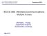 EECS 380: Wireless Communications Multiple Access