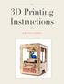 3D Printing Instructions MANTIS CHENG