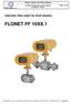 FLONET FF 10XX.1. Induction flow meter for food industry. Design, Assembly and Service Manual. Page 1 z 60