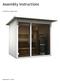 Assembly instructions. NL2320 Deco outdoor sauna