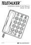 TELETALKER Installation Guide & User Manual Model TEL 040