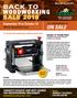 BACK TO WOODWORKING SALE 2018