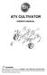 ATV CULTIVATOR OWNER S MANUAL