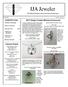 IJA Jeweler Design Contest Winners Announced. Industry Events. Inside this issue. The Official Newsletter of the Iowa Jewelers Association