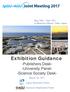 Exhibition Guidance. -Publishers Desk- -University Panel- -Science Society Desk- May 20th 25th, 2017 at Makuhari Messe, Chiba, Japan.