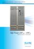 High Power UHF B4-5 - VHF B3 Digital and Analog TV Transmitters. Liquid-Cooled ETL Transmitter Series.