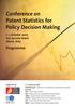 Conference on Patent Statistics for Policy Decision Making