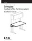 Compass. Compass. modular office furniture system. Installation manual