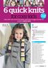 6 quick knits. for cosy kids. Scarf. Keep little ones warm this winter with these snuggly accessories. Bumper section