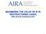 MAXIMIZING THE VALUE OF IP IN RESTRUCTURING CASES AIRA Annual Conference 2014