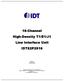 16-Channel High-Density T1/E1/J1 Line Interface Unit IDT82P2916