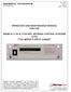 OPERATION AND MAINTENANCE MANUAL FOR THE MODELS 7134 & 7134 EMT ANTENNA CONTROL SYSTEMS WITH 7150 SERIES III DRIVE CABINET